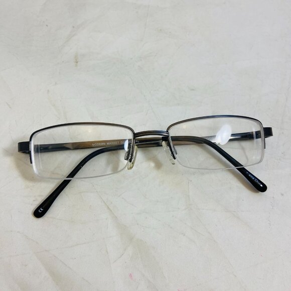 #4564 Modern Market Gunmetal glass frames 52 18 140 frames only - Picture 2 of 5